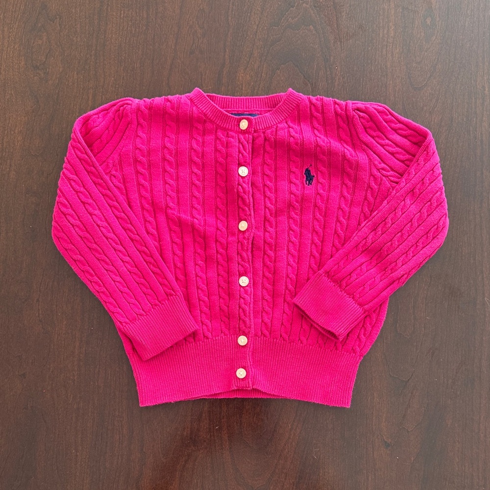 Polo Ralph Lauren Bright Pink Knit Sweater
